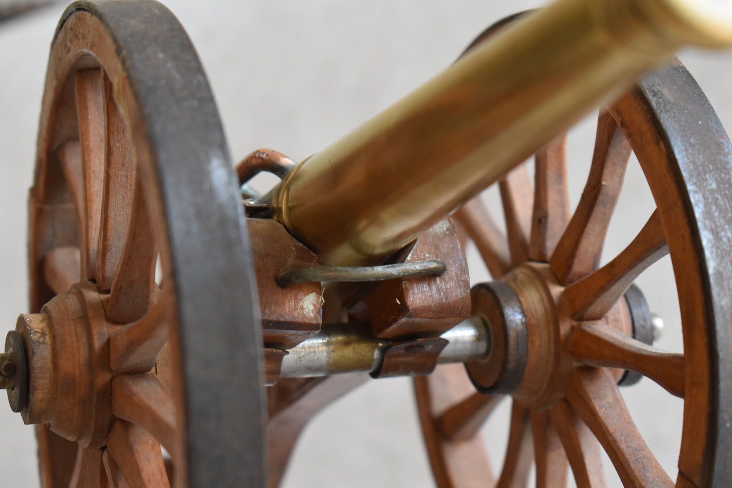 French Napoleonic Miniature Field Cannon Model – 1980s