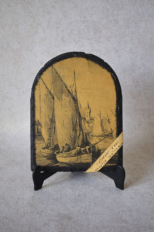 Vintage Hand-Drawn Chalk Board by Artisanat d'art