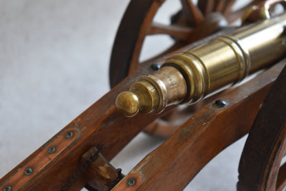 French Napoleonic Miniature Field Cannon Model – 1980s