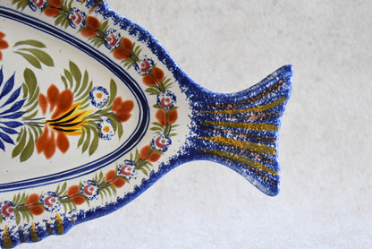 French Henriot Quimper Fish Dinner Service