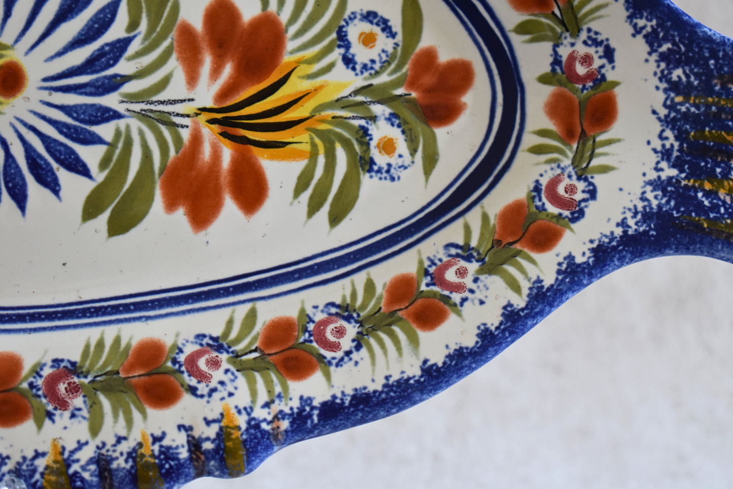 French Henriot Quimper Fish Dinner Service