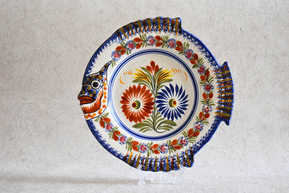 French Henriot Quimper Fish Dinner Service