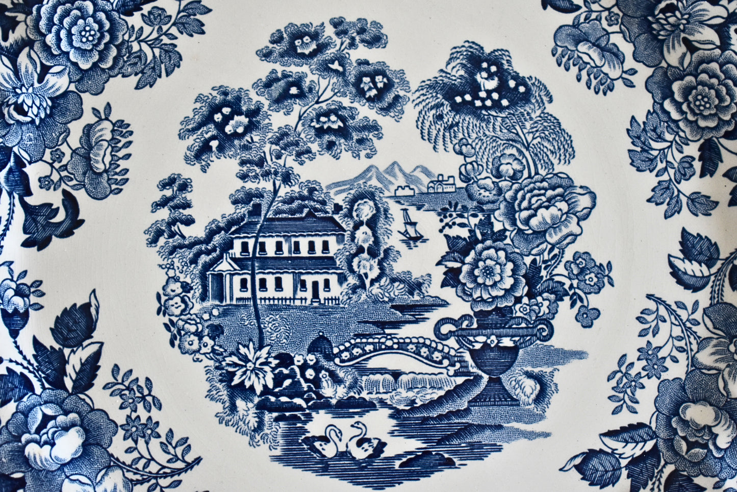 Tonquin Blue & White Serving Set – By Myott, Staffordshire, England