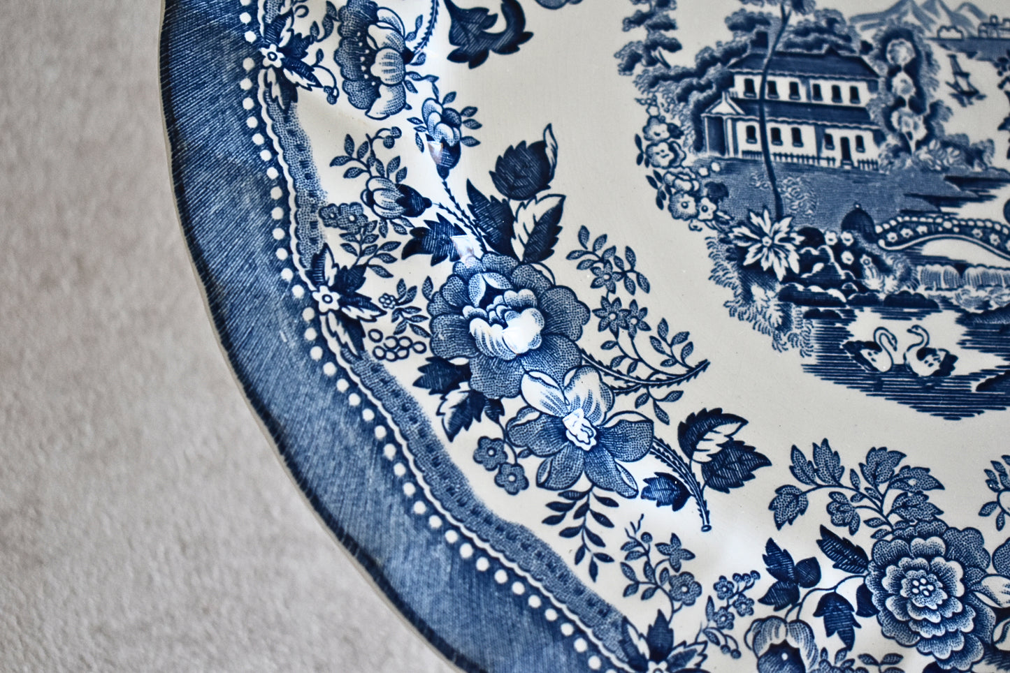 Tonquin Blue & White Serving Set – By Myott, Staffordshire, England