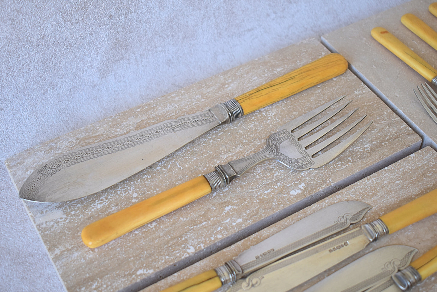 Antique English Cutlery Set by James Dixon & Sons , 1829–1867