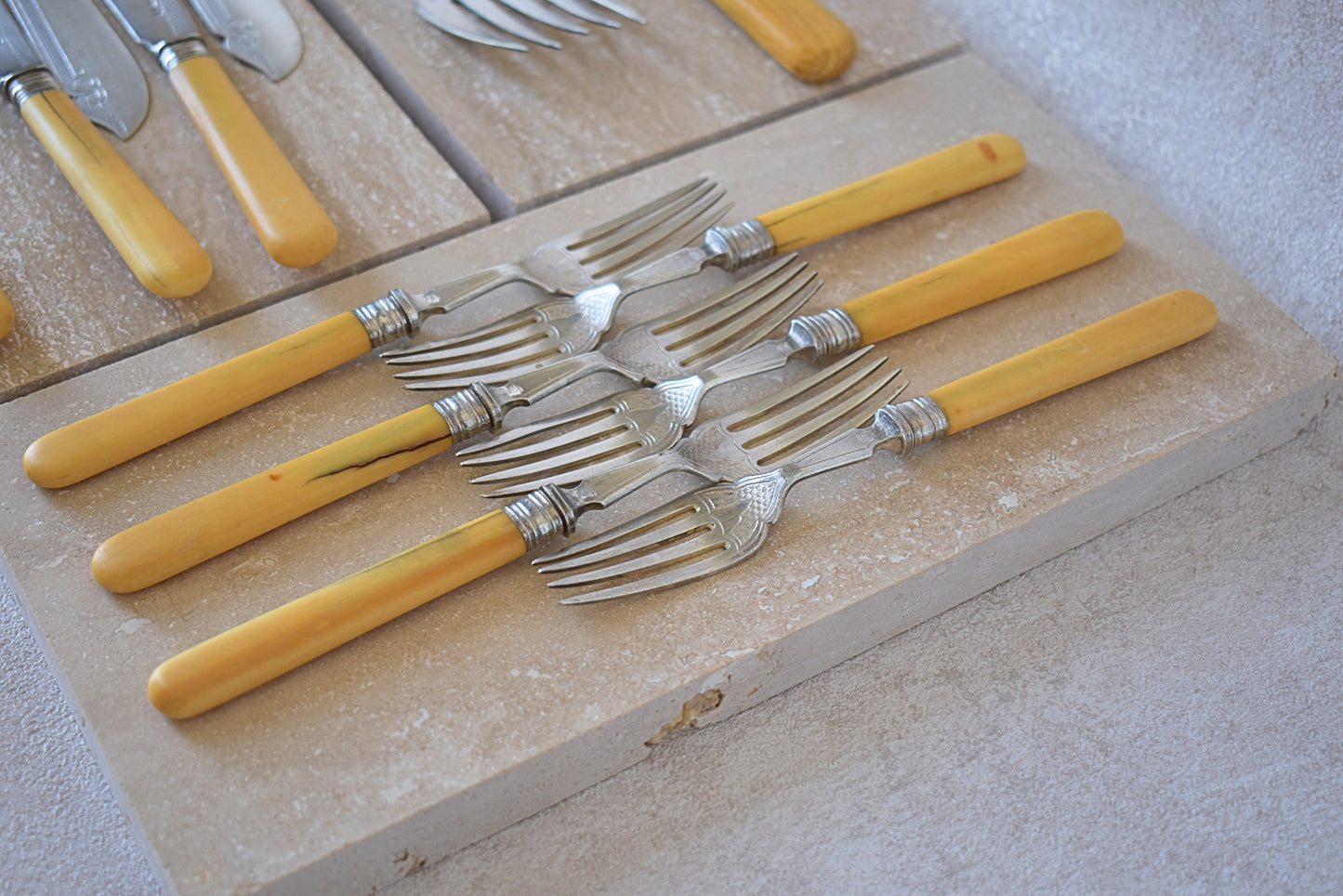 Antique English Cutlery Set by James Dixon & Sons , 1829–1867