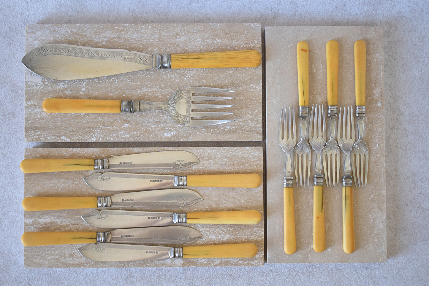 Antique English Cutlery Set by James Dixon & Sons , 1829–1867