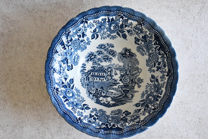 Tonquin Blue & White Serving Set – By Myott, Staffordshire, England