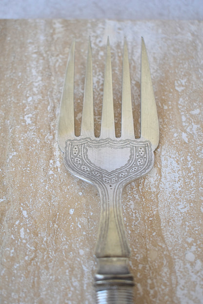Antique English Cutlery Set by James Dixon & Sons , 1829–1867