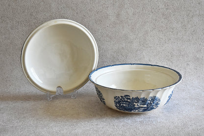 Tonquin Blue & White Serving Set – By Myott, Staffordshire, England