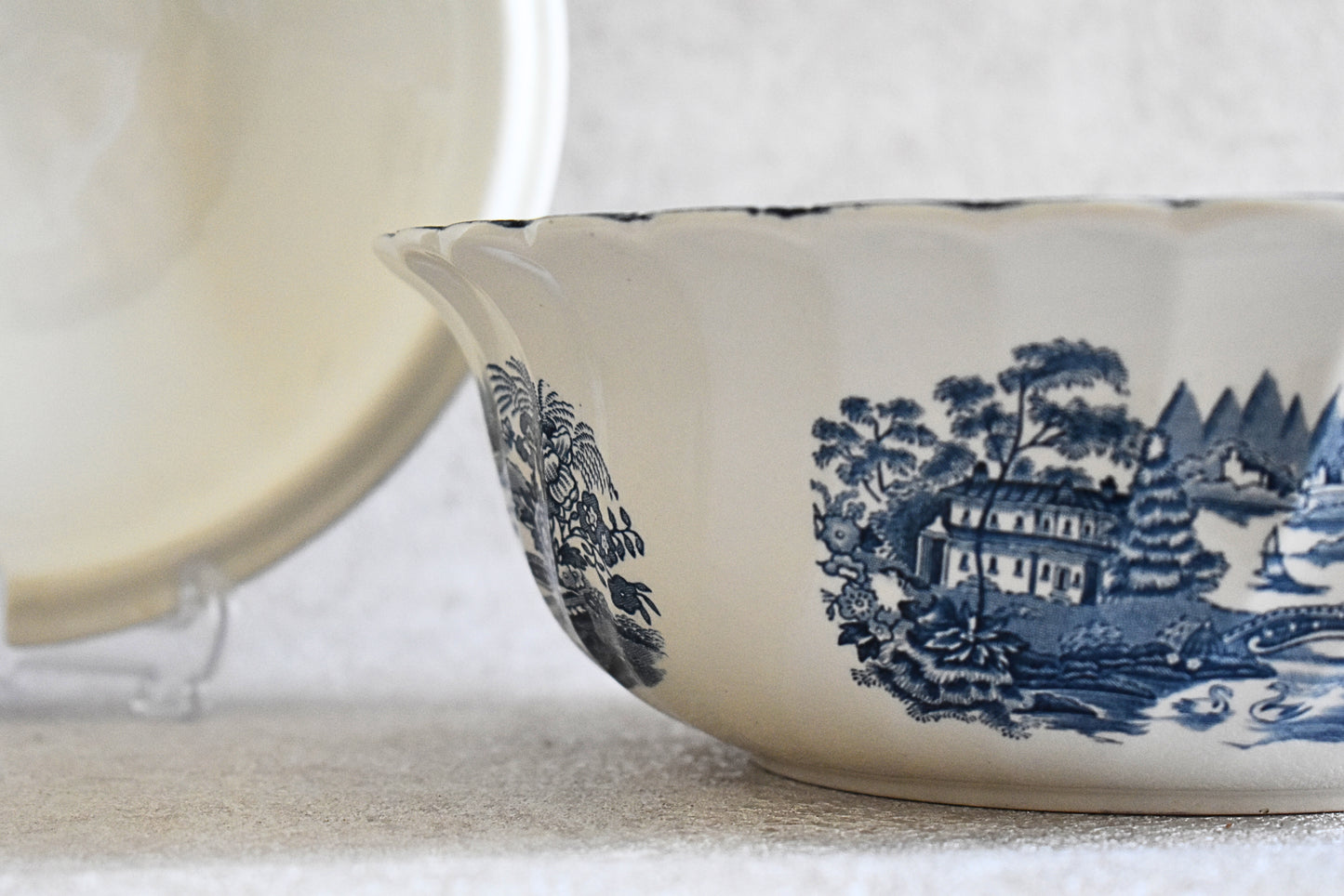 Tonquin Blue & White Serving Set – By Myott, Staffordshire, England