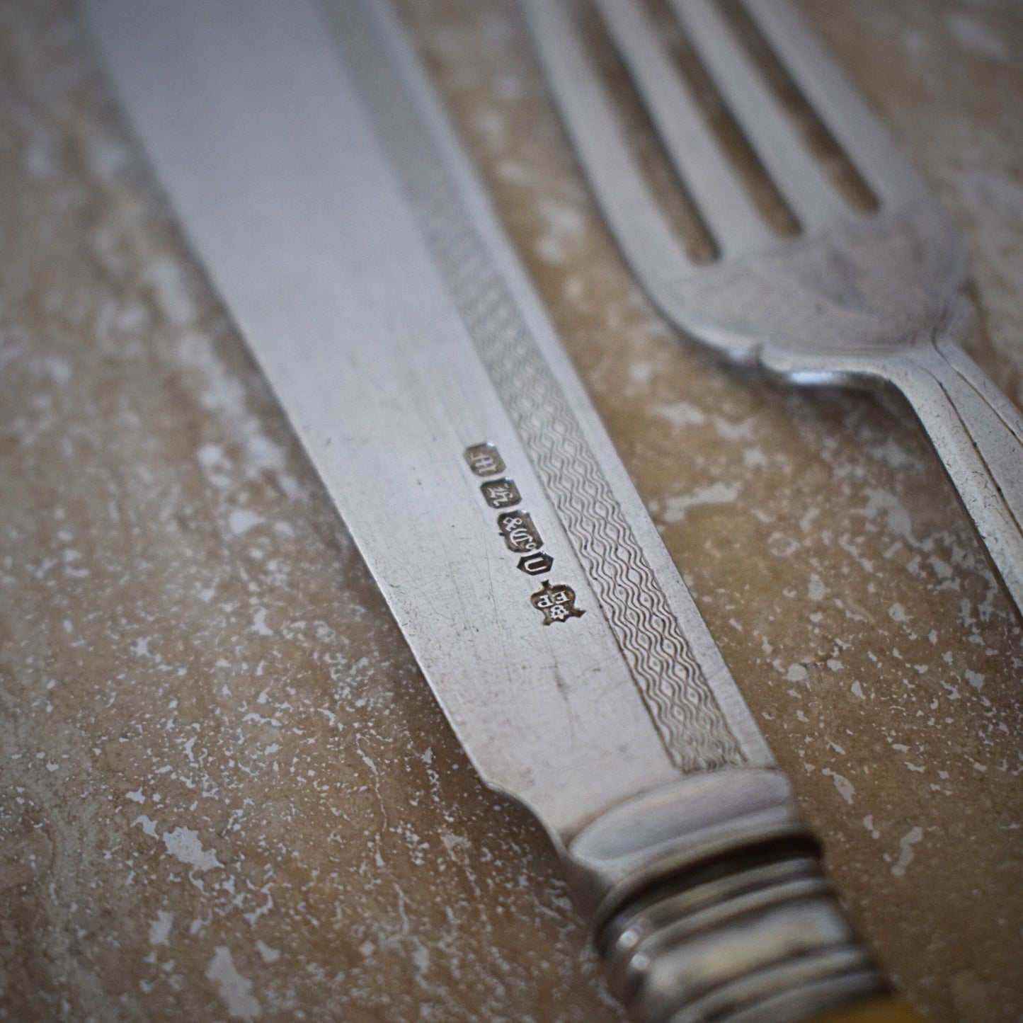 Antique English Cutlery Set by James Dixon & Sons , 1829–1867