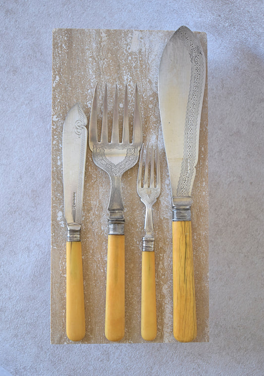 Antique English Cutlery Set by James Dixon & Sons , 1829–1867