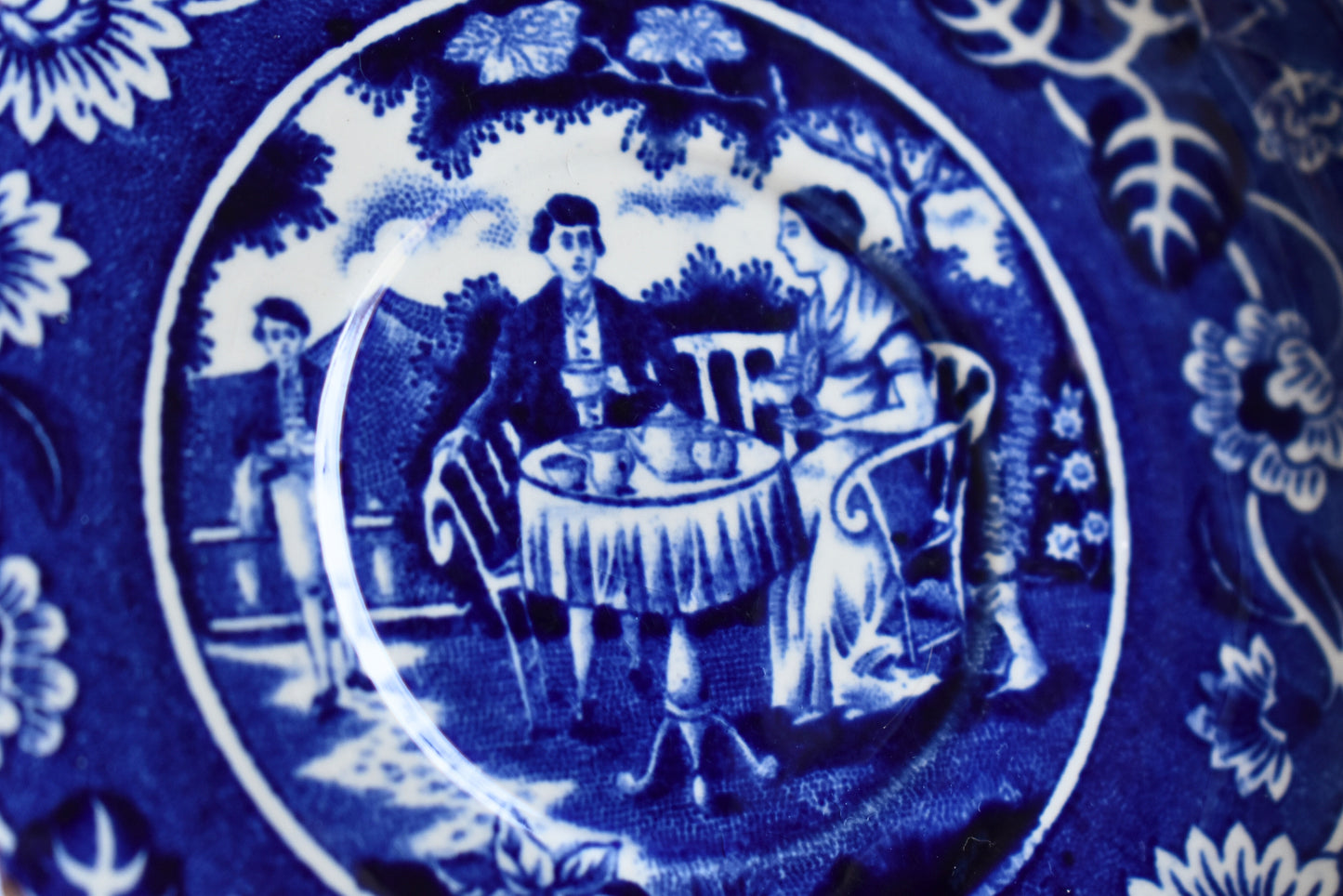 Victorian-Era Société Céramique Delftware Tea Set