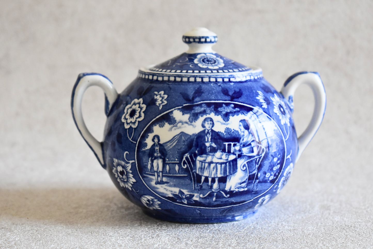 Victorian-Era Société Céramique Delftware Tea Set