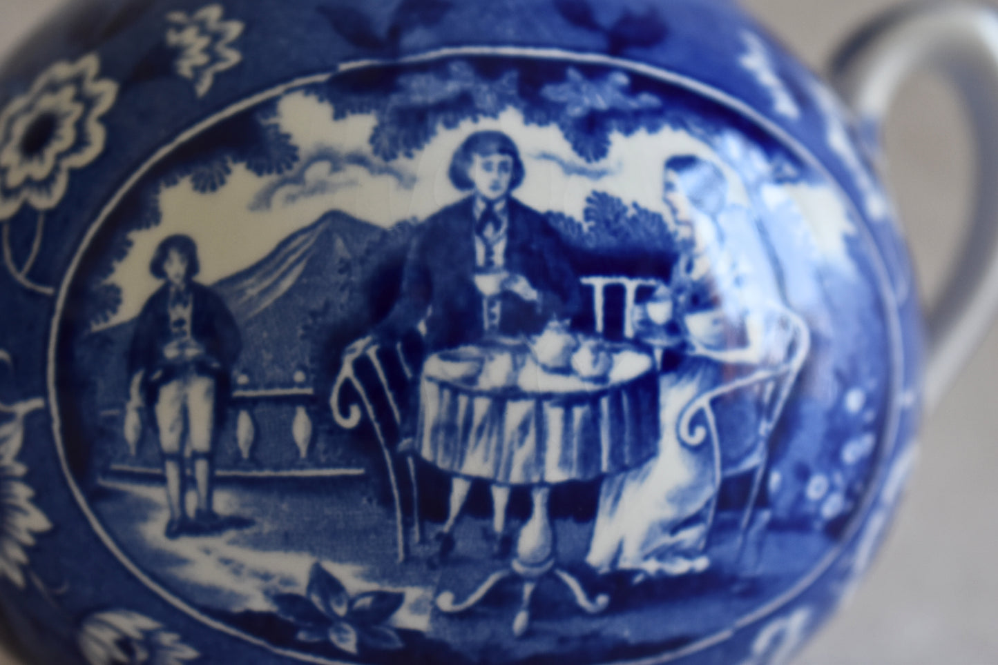 Victorian-Era Société Céramique Delftware Tea Set