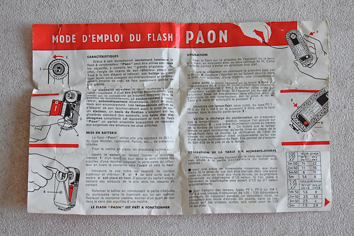 Vintage Paon Flash Gun by Tiranty, 1945-1950