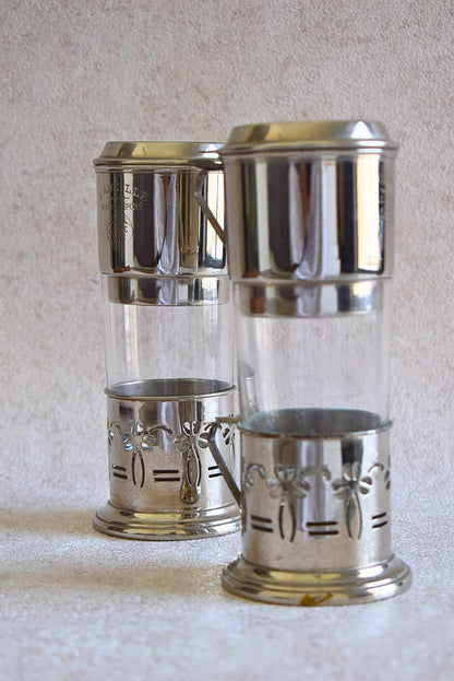 Vintage French “L’Abeille” Individual Coffee Maker Set