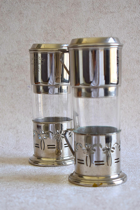 Vintage French “L’Abeille” Individual Coffee Maker Set