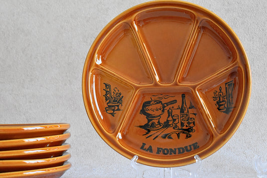 Vintage French Fondue Set by Gien