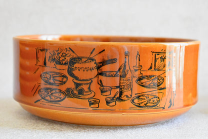 Vintage French Fondue Set by Gien