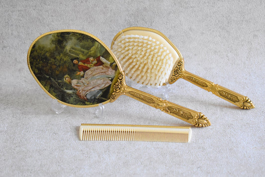 Vintage French Rococo Style Revival Vanity Set