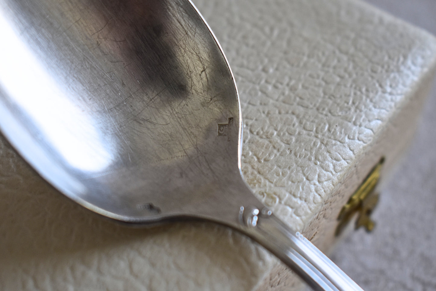 Antique French Floral Flatware Set of 2
