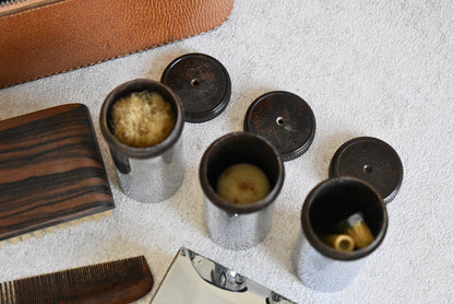 Vintage British Gentleman’s Grooming Travel Set, 1940s–1960s
