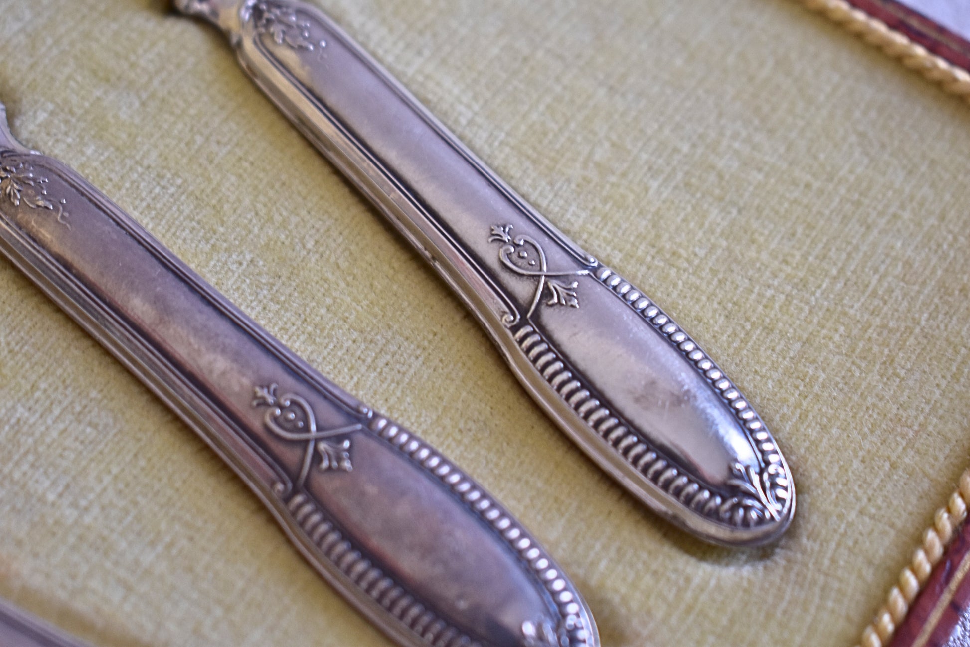 Antique French Silver & Gilt Serving Set, Minerva Hallmark, c. 1880–1920