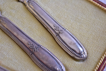 Antique French Silver & Gilt Serving Set, Minerva Hallmark, c. 1880–1920