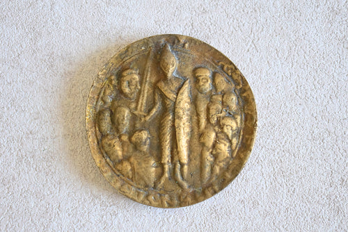 Antique Bronze Seal Medal | City of Soissons, France
