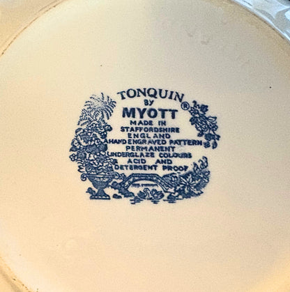 Tonquin Blue & White Serving Set – By Myott, Staffordshire, England