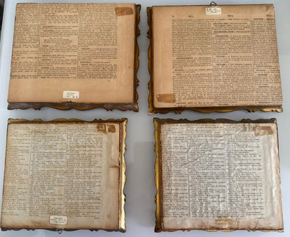 French Hand-Painted Porcelain Miniature Set of Four