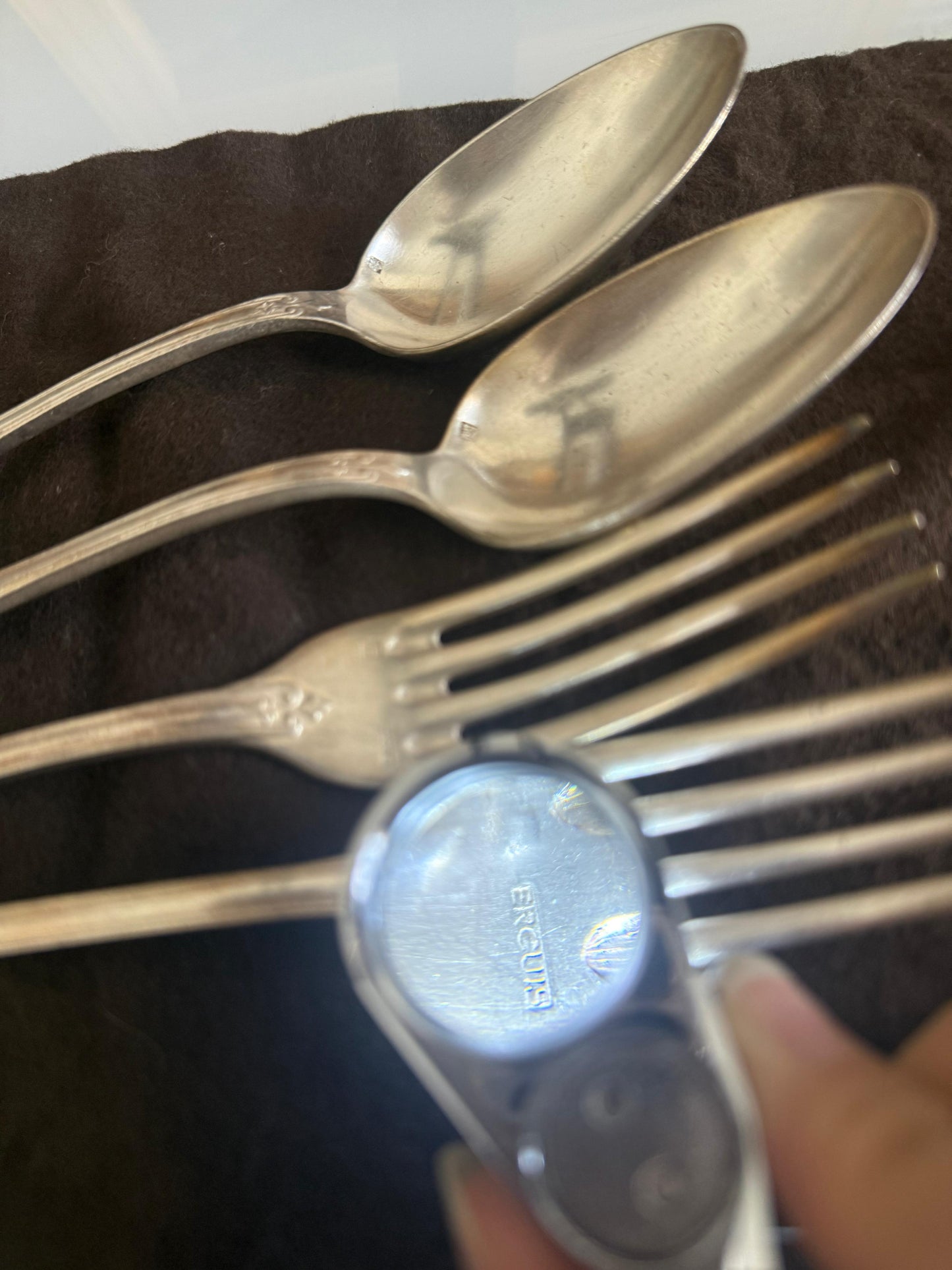 French Ercuis Silver-Plated Flatware Set of 4