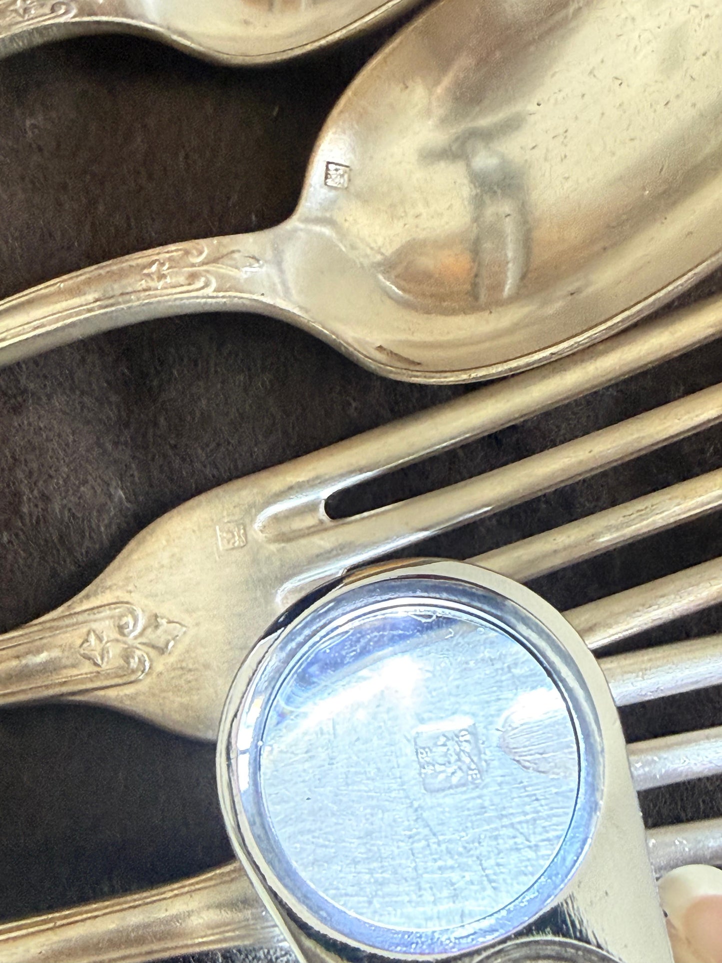 French Ercuis Silver-Plated Flatware Set of 4
