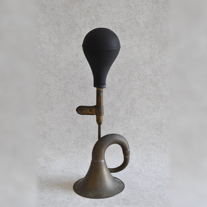 Vintage Brass Auto Horn with Squeeze Bulb