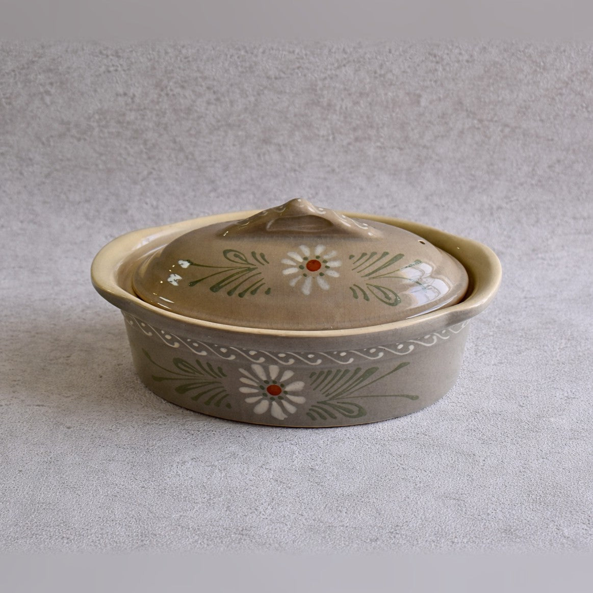 French Covered Casserole Dish, Alsace 1970s–1980s