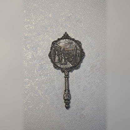 Ornate Venetian Hand Mirror, 1940s–1950s