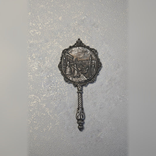 Ornate Venetian Hand Mirror, 1940s–1950s