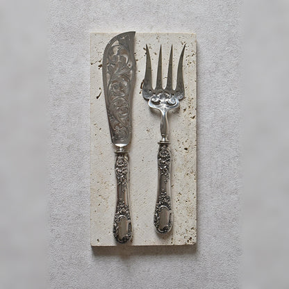 French Silver Serving Set by Henri Gabert, Circa 1880s