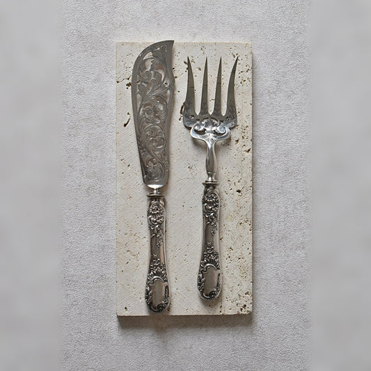 French Silver Serving Set by Henri Gabert, Circa 1880s
