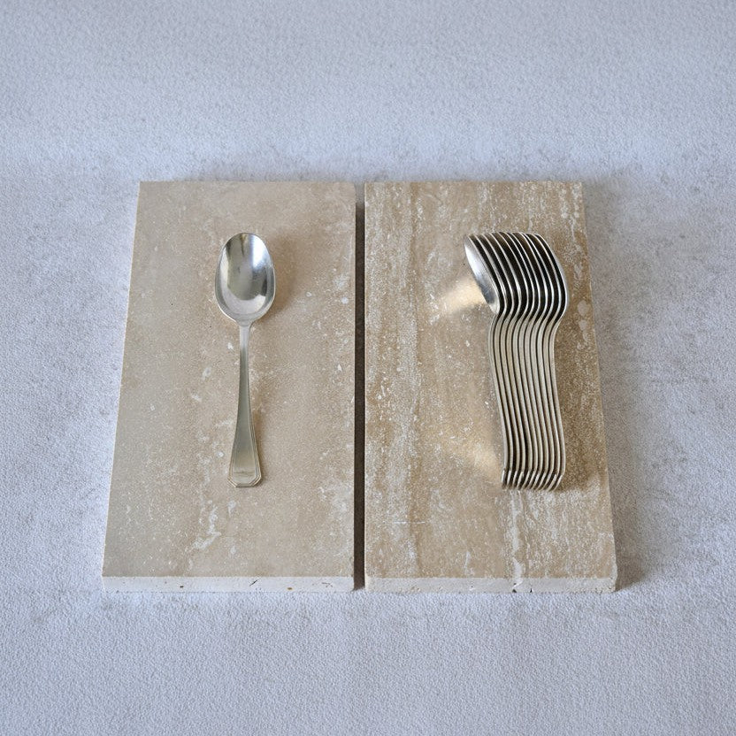 Set of 12 Christofle Silver-Plated Spoons