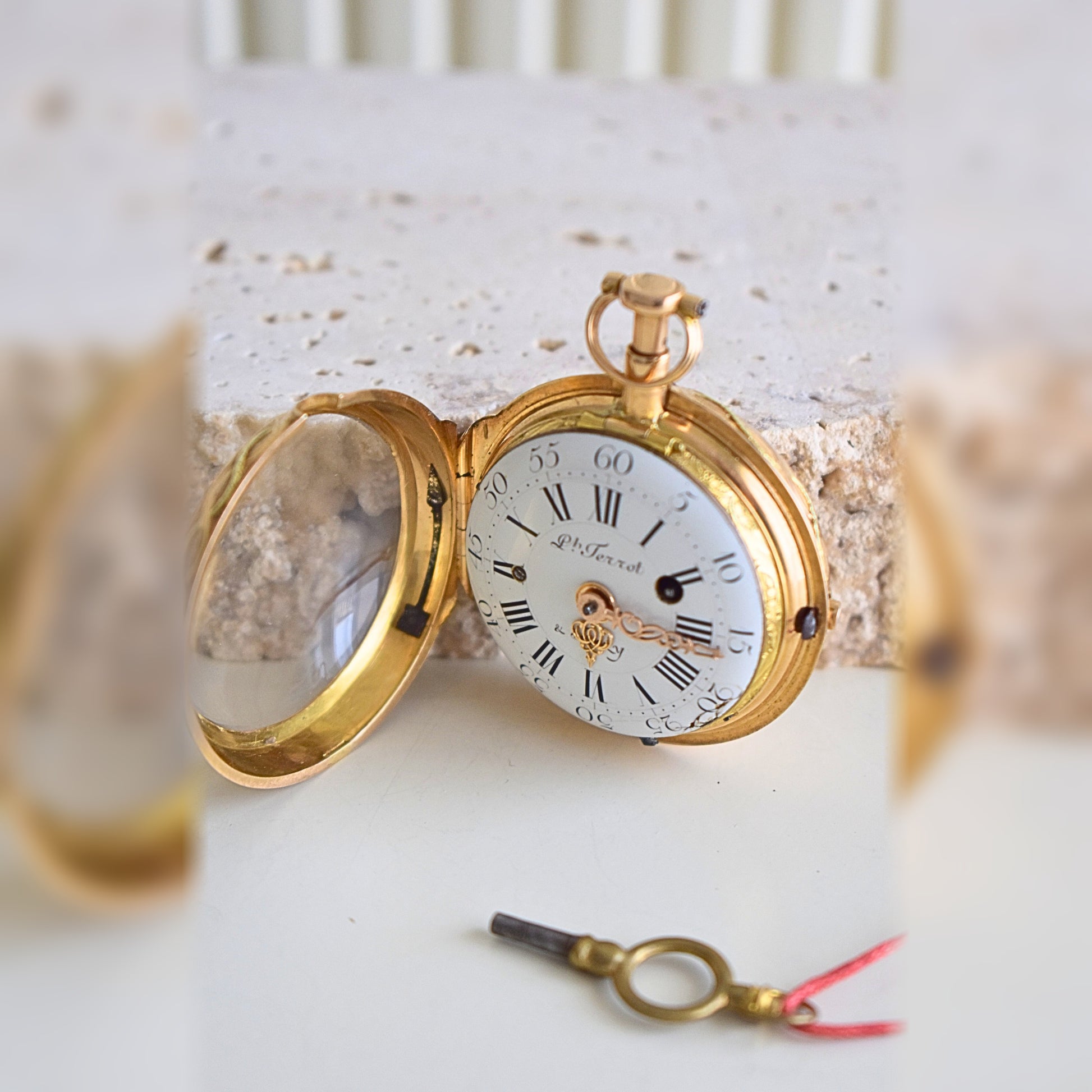 1775 Philippe Terrot & Fazy Verge Pocket Watch