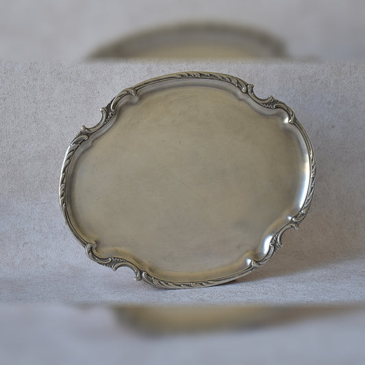 Antique 1900's French Silver Serving Tray