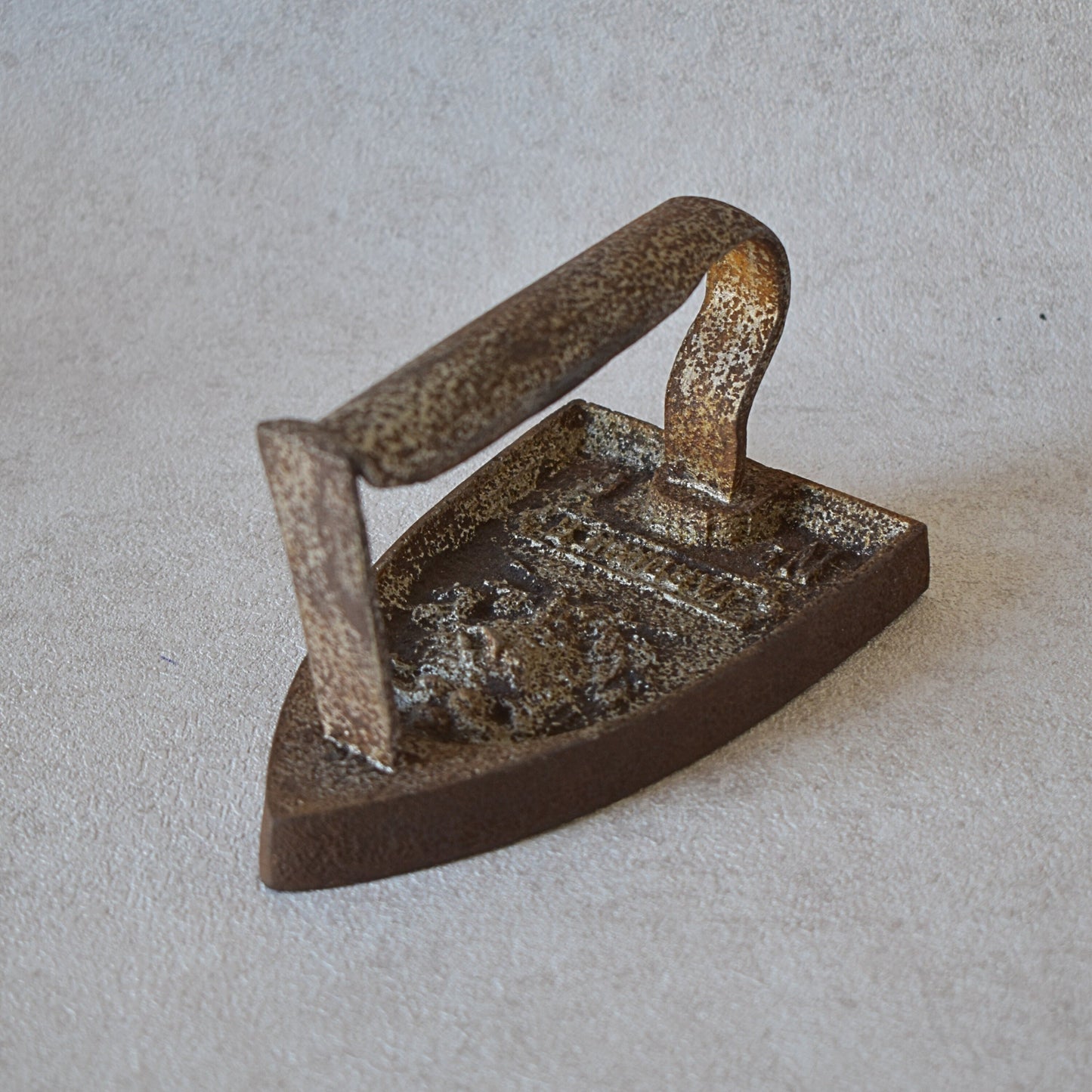 Antique 1900s Flat Metal Iron - Collector's Item