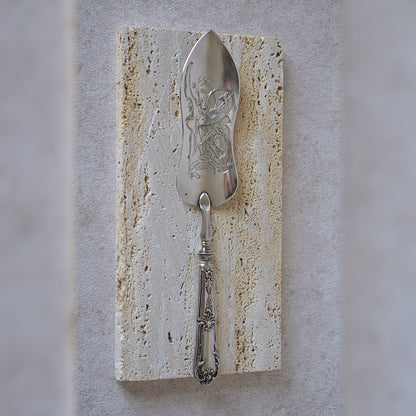 Antique French Silver Fish Server by Joseph Crossard
