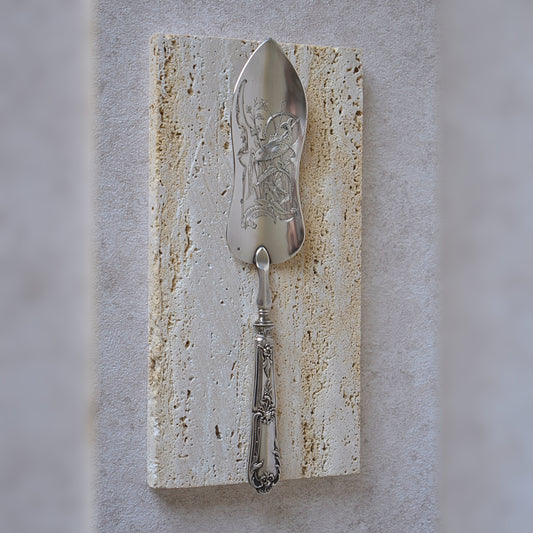 Antique French Silver Fish Server by Joseph Crossard