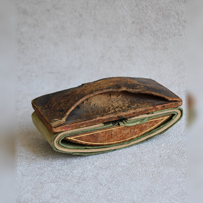 Retro 1930s Leather Desk Ink Blotte