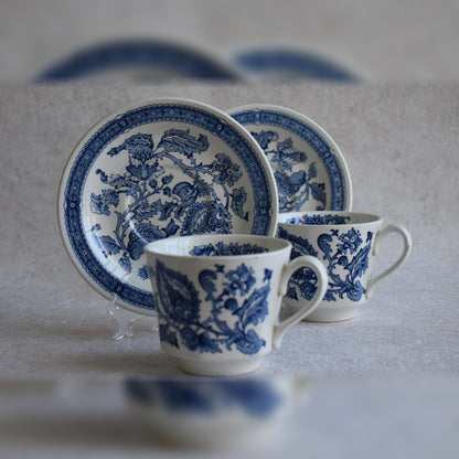Vintage Ridgway Ironstone Tea Cup Set, 1973