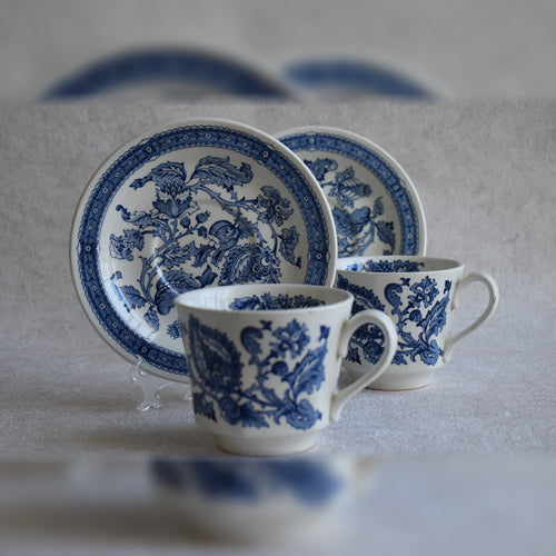 Vintage Ridgway Ironstone Tea Cup Set, 1973